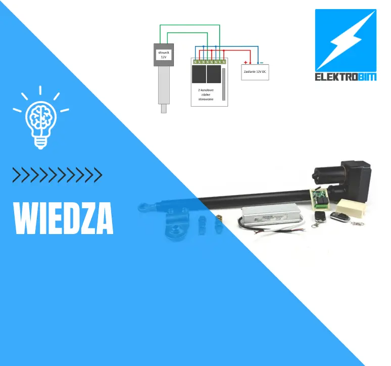 Electric actuator with a simple 12V radio control